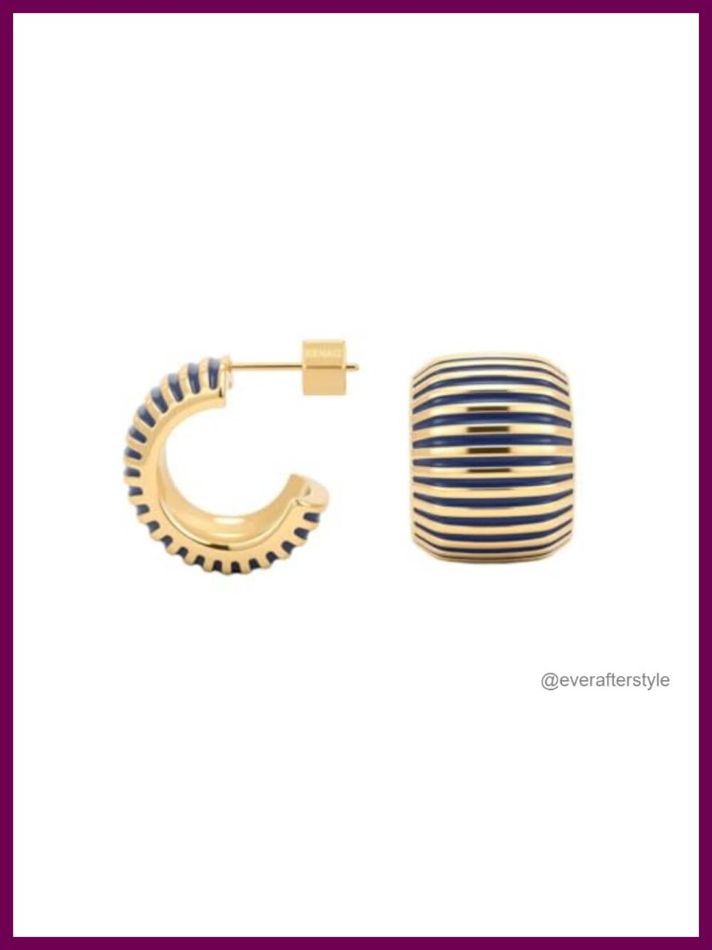 14K Gold Plated Chunky Hoop & Stud Earrings Set for Women